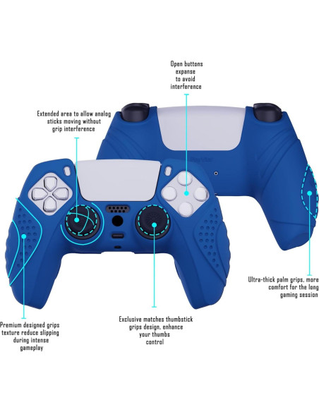 Funda de Silicona Antideslizante PlayVital para Controlador PS5