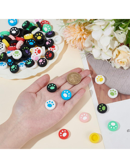 Tapones de Agarre Patita PLIGREAT 76 Pcs para Switch OLED/Lite