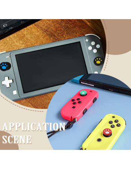 Tapones de Agarre Patita PLIGREAT 76 Pcs para Switch OLED/Lite