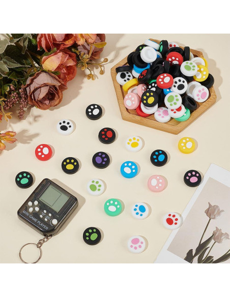 Tapones de Agarre Patita PLIGREAT 76 Pcs para Switch OLED/Lite