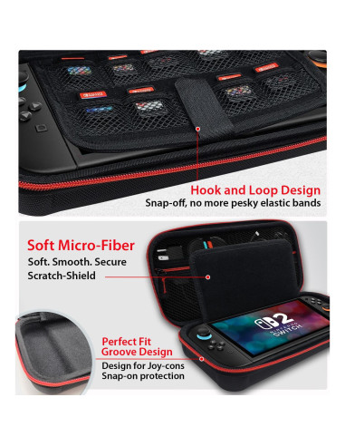 Funda Coolwee para Nintendo Switch 2 con Protector y Accesorios