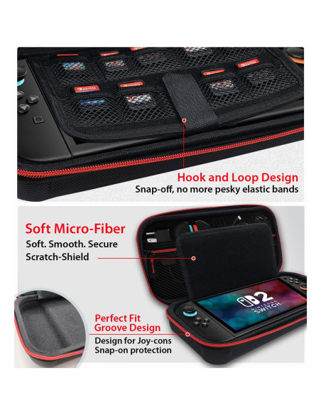 Funda Coolwee para Nintendo Switch 2 con Protector y Accesorios