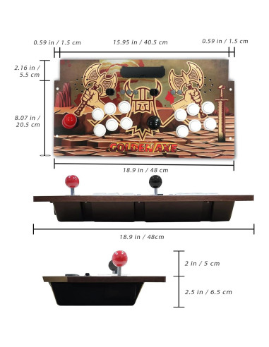 Fighting Stick IntecGaming para Arcade1Up - Consola Sega Genesis