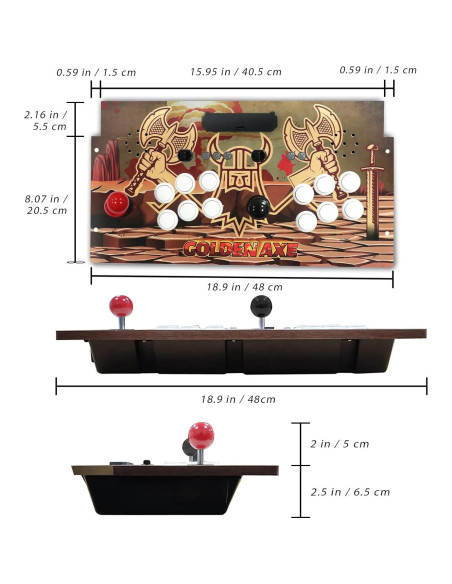 Fighting Stick IntecGaming para Arcade1Up - Consola Sega Genesis