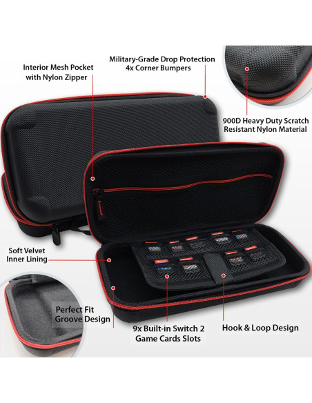 Funda Coolwee para Nintendo Switch 2 con Protector y Accesorios