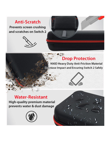 Funda Coolwee para Nintendo Switch 2 con Protector y Accesorios
