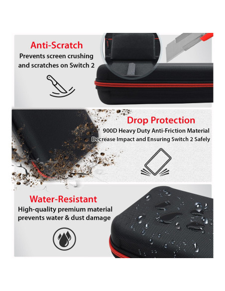 Funda Coolwee para Nintendo Switch 2 con Protector y Accesorios