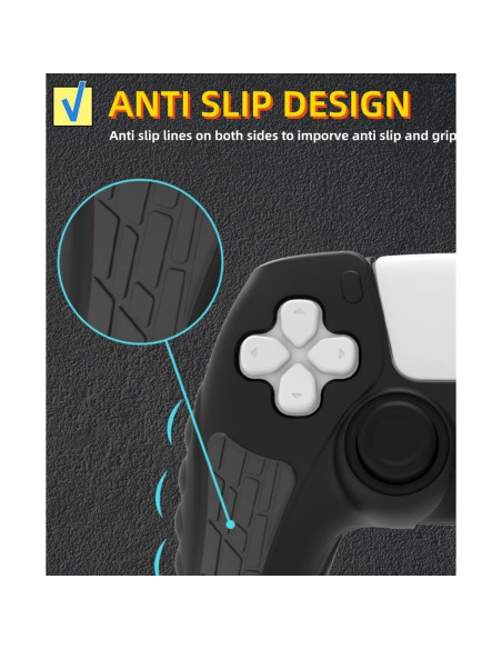 Funda de Silicona Wigmoa para Controlador PS5 XP-1 Antideslizante