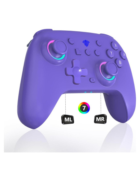 Controlador Pro Inalámbrico SZDILONG para Switch - Púrpura