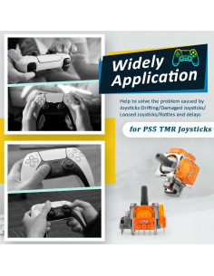4 Joysticks Electromagnéticos TMR Anaranjados para PS5 2