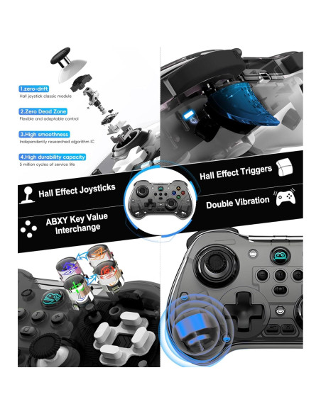 Controlador Bluetooth Koiiko Inalámbrico para iPhone/Android/PC