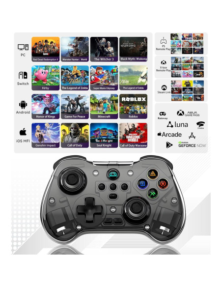 Controlador Bluetooth Koiiko Inalámbrico para iPhone/Android/PC