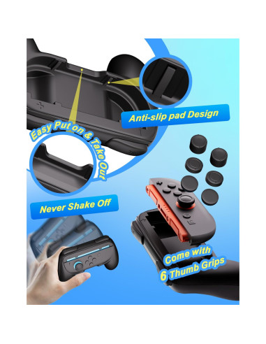 Agarraderas Ergonómicas Joy-Con YOUHODA para Nintendo Switch 2