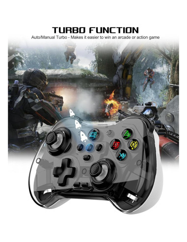 Controlador Bluetooth Koiiko Inalámbrico para iPhone/Android/PC