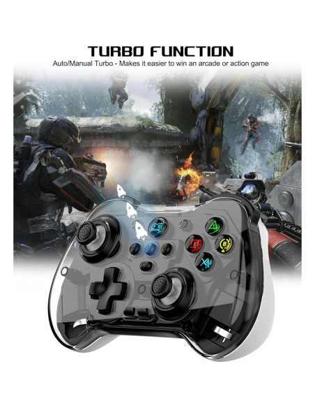 Controlador Bluetooth Koiiko Inalámbrico para iPhone/Android/PC