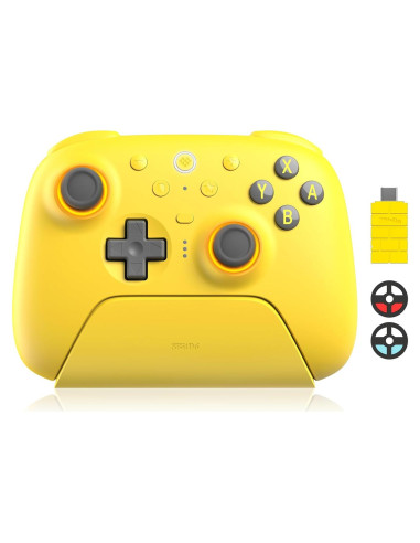 Controlador Bluetooth 8BitDo Ultimate 2 Amarillo con Joysticks TMR