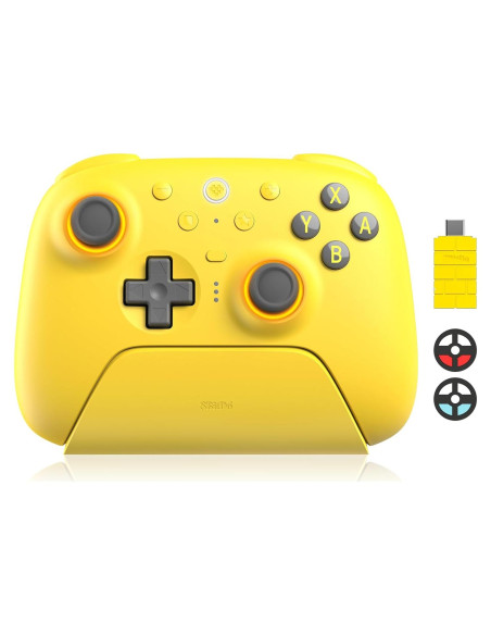 Controlador Bluetooth 8BitDo Ultimate 2 Amarillo con Joysticks TMR