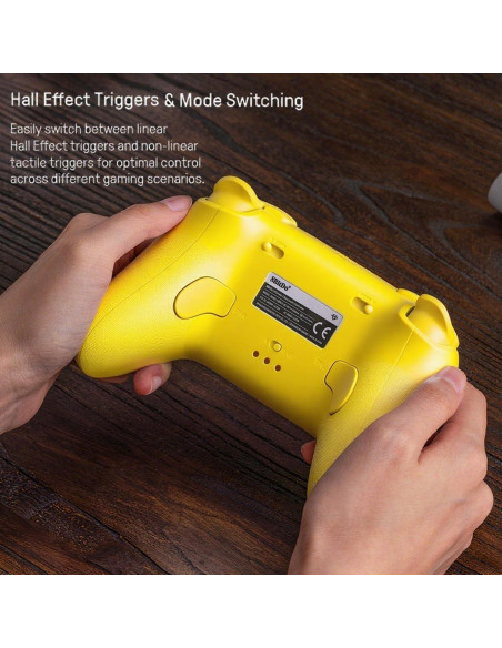 Controlador Bluetooth 8BitDo Ultimate 2 Amarillo con Joysticks TMR