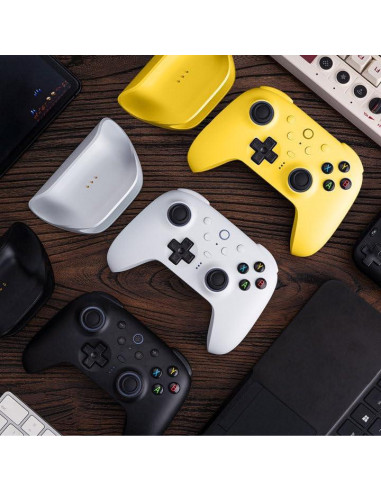 Controlador Bluetooth 8BitDo Ultimate 2 Amarillo con Joysticks TMR