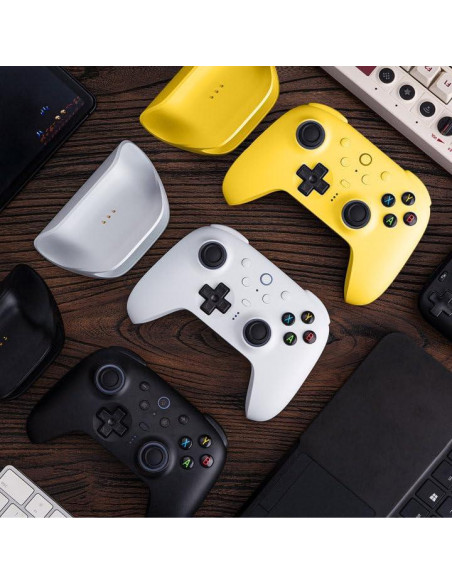 Controlador Bluetooth 8BitDo Ultimate 2 Amarillo con Joysticks TMR