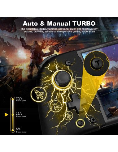 Controlador Inalámbrico Gammeefy JC200 para Nintendo Switch