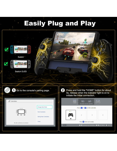 Controlador Inalámbrico Gammeefy JC200 para Nintendo Switch
