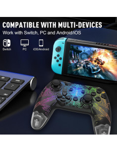 Controlador Inalámbrico DYONDER para Switch y PC con RGB 2