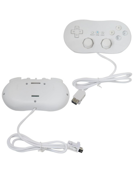 Controlador Clásico con Cable SUNJCO para Nintendo Wii/Wii U - Paquete de 2