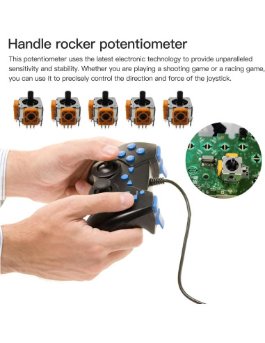 Paquete de 5 Joysticks Analógicos 3D USonline911 para PS2 PS3 Xbox 360