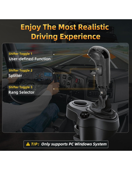 Cambiador USB Besilo para Simuladores de Camiones 18 Velocidades