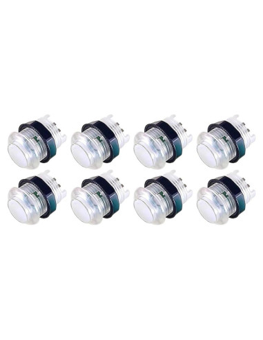 Botones de Arcade LED Arcity 28mm 8 Pcs con Microswitch