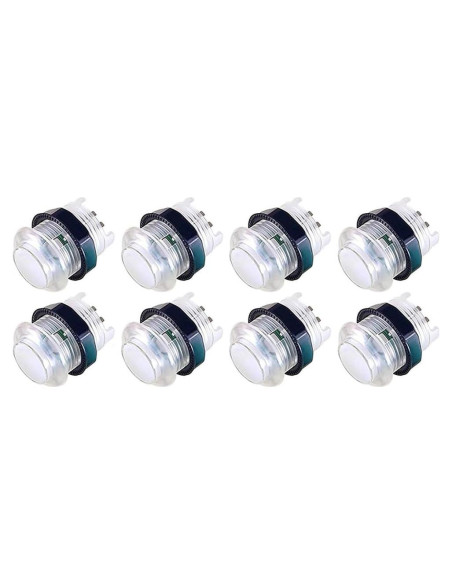 Botones de Arcade LED Arcity 28mm 8 Pcs con Microswitch