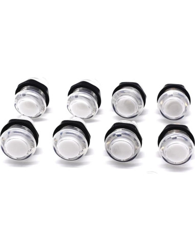 Botones de Arcade LED Arcity 28mm 8 Pcs con Microswitch