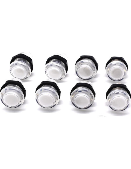 Botones de Arcade LED Arcity 28mm 8 Pcs con Microswitch