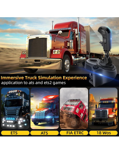 Cambiador USB Besilo para Simuladores de Camiones 18 Velocidades