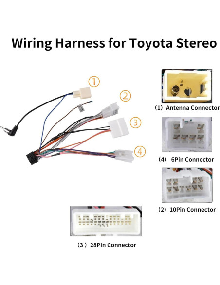 Arnés de Cableado de Radio Epronic DP-4 para Toyota 2012+