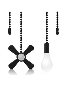 Cadenas de Tirar AIIGOU para Ventilador de Techo 34.5 cm 2 Piezas