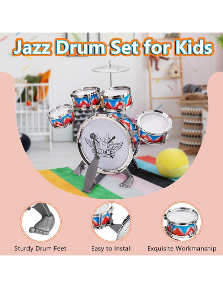 Juego de Batería Infantil CHADRIGIVS 54 cm 1.20 kg para 3-6 años