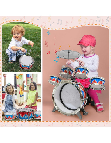 Juego de Batería Infantil CHADRIGIVS 54 cm 1.20 kg para 3-6 años