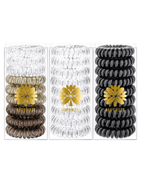 27 Espirales para Cabello KANPRINCESS - Sin Marcas de Presión
