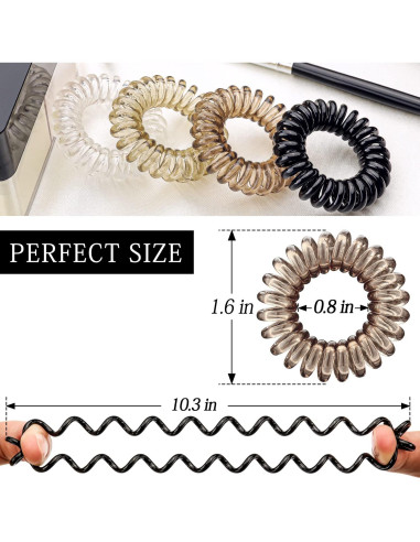 27 Espirales para Cabello KANPRINCESS - Sin Marcas de Presión