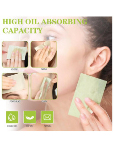 1000 Hojas Absorbentes de Aceite Chihutown para Piel Grasa 2