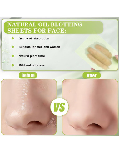 1000 Hojas Absorbentes de Aceite Chihutown para Piel Grasa
