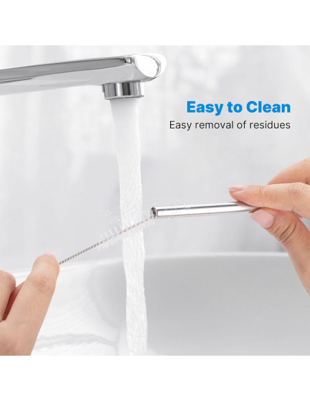 Popotes de acero inoxidable Bluwing 30 oz con puntas de silicona