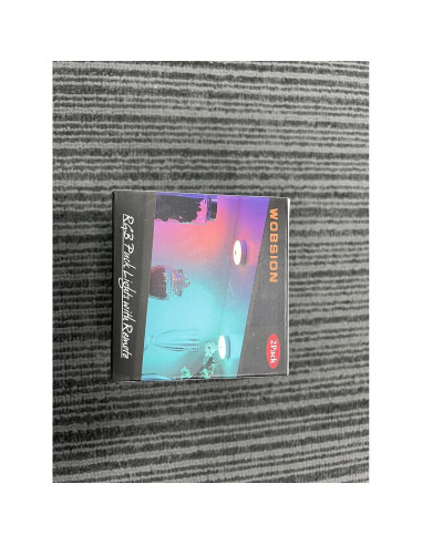 Luces Puck LED WOBSION Recargables USB Multicolor Paquete de 2