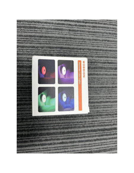 Luces Puck LED WOBSION Recargables USB Multicolor Paquete de 2