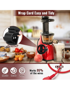 Organizador de Cables Jeymei 10Pcs Negro para Electrodomésticos 2