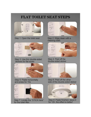 Asidero para Tapa de Inodoro Paobteiy Blanco - Elevador Manual