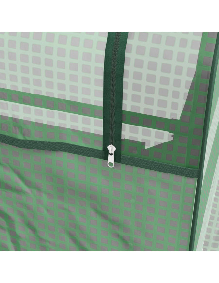 Huerto Elevado Galvanizado Outsunny 1.22x0.91m con Invernadero