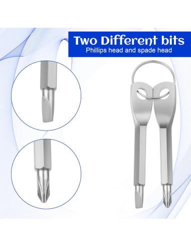Set de 4 Destornilladores de Llave Tyqour - Acero Inoxidable